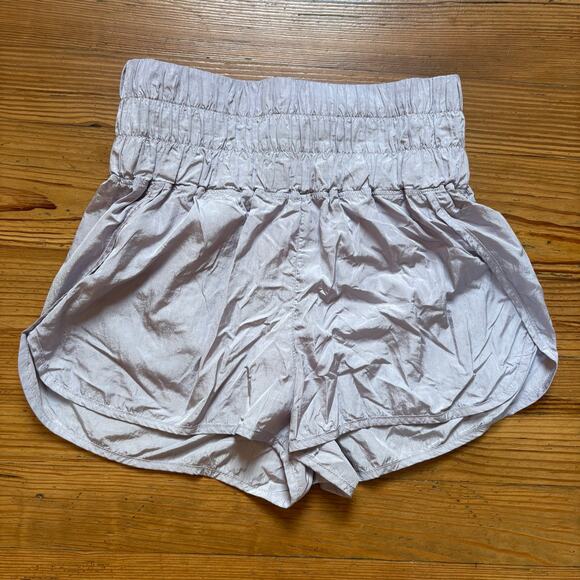 FP Movement light purple elastic waistband running womens shorts SIZE M - Picture 1 of 5